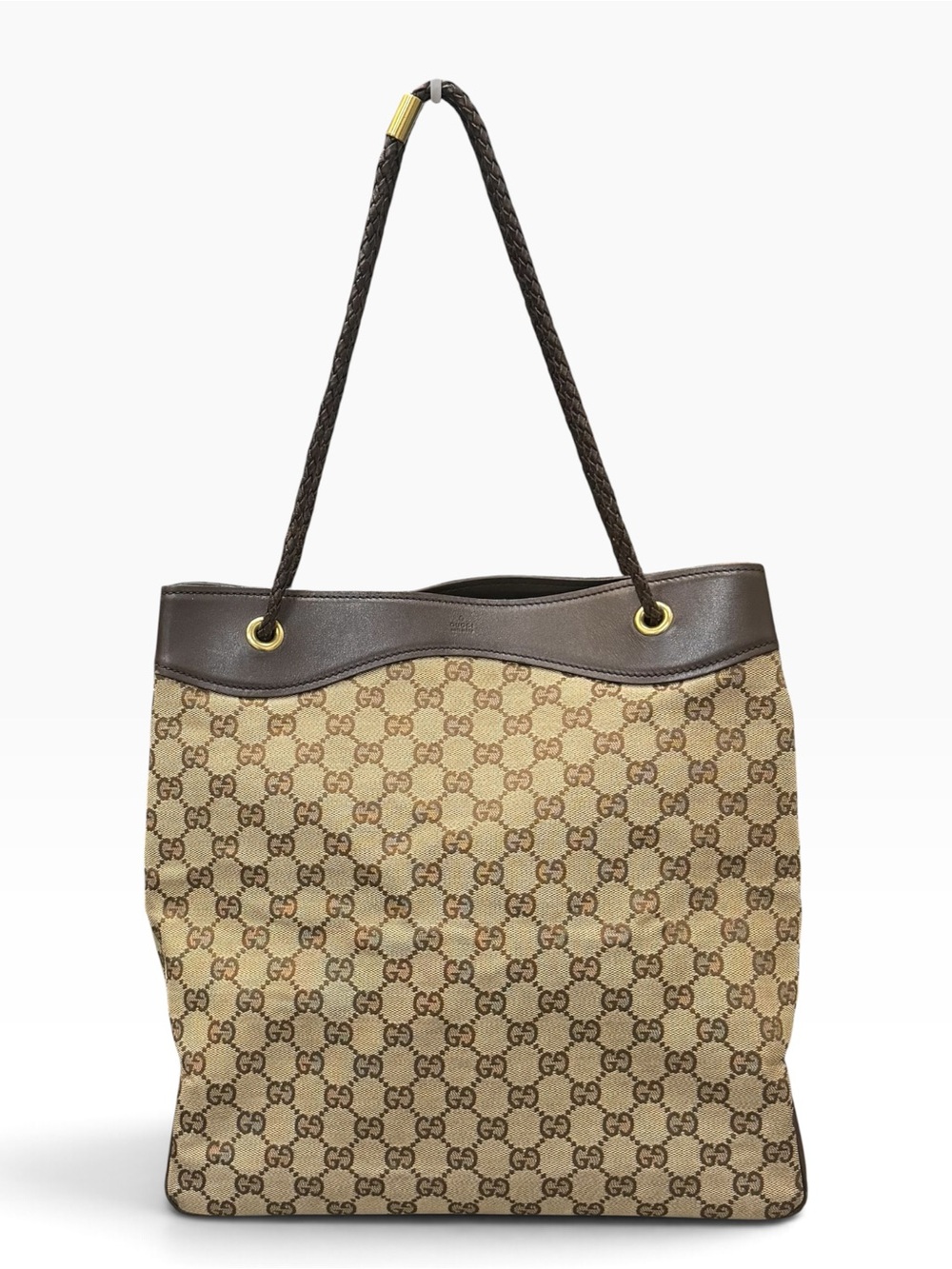 Preowned Gucci GG Canvas Gifford Tote Original GG Canvas Shoulder Crossbody Bag